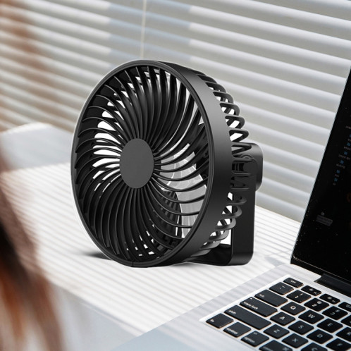 Ventilateur de camping portable rechargeable multifonctionnel à LED (noir) SH901A1530-08