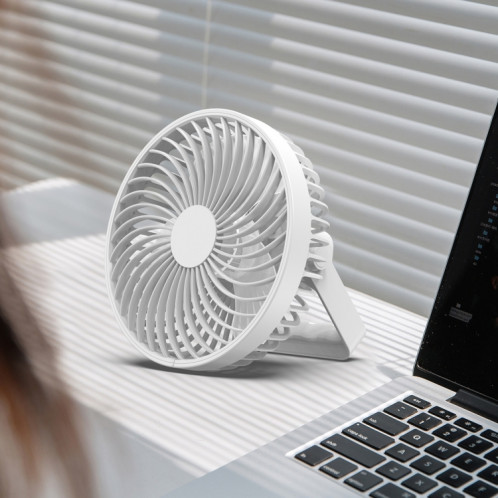 Ventilateur de camping de tente portable extérieur rechargeable multifonctionnel à LED (blanc) SH901B640-08