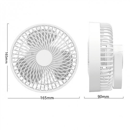 Ventilateur de camping portable rechargeable multifonctionnel à LED (noir) SH901A1530-08