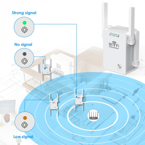 U8 300Mbps Wireless WiFi Repeater Extender Router Amplificateur de signal Wi-Fi WiFi Booster SH201B1050-08