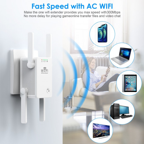 U8 300Mbps Wireless WiFi Repeater Extender Router Amplificateur de signal Wi-Fi WiFi Booster SH201B1050-08