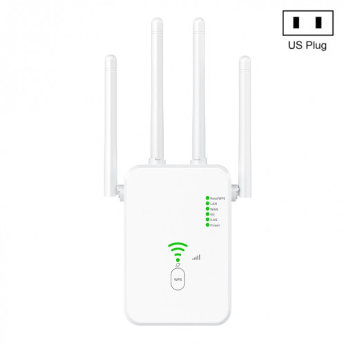 Amplificateur de signal U10 1200Mbps WiFi Extender Antenne WiFi Répéteur de signal sans fil double bande 5G () SH301B1299-08