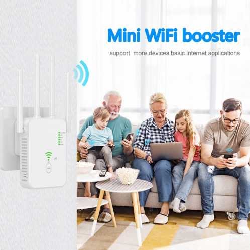Amplificateur de signal U10 1200Mbps WiFi Extender Antenne WiFi Répéteur de signal sans fil double bande 5G () SH301B1299-08
