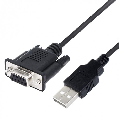JUNSUNMAY Câble RS232 DB9 femelle vers USB 2.0 de 6 pieds à utiliser uniquement pour contrôleur logique programmable SJ2021864-04