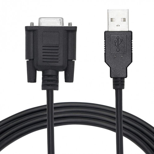 JUNSUNMAY Câble RS232 DB9 femelle vers USB 2.0 de 6 pieds à utiliser uniquement pour contrôleur logique programmable SJ2021864-04