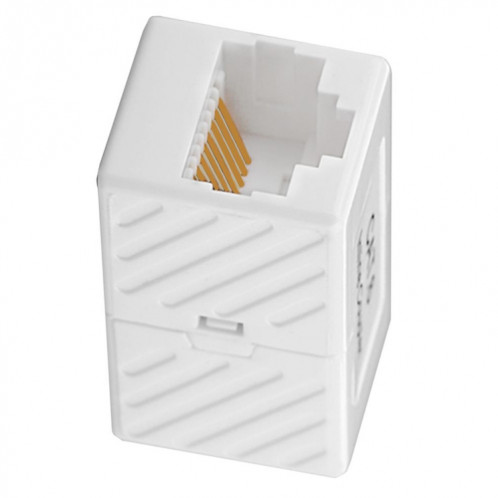 2 pièces JUNSUNMAY RJ45 femelle à femelle coupleur en ligne Cat6 Cat5e Cat5 adaptateur d'extension de câble Ethernet SJ3502800-05