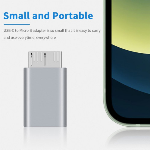 1 PCS JUNSUNMAY USB-C / Type-C Femelle à Mâle USB 3.0 Micro B Adaptateur Convertisseur SJ3601593-06