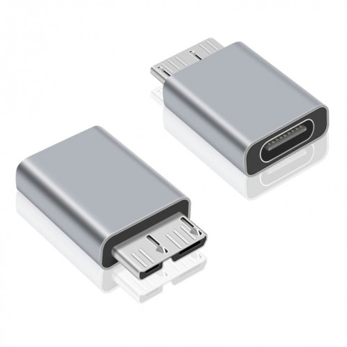2 PCS JUNSUNMAY USB-C / Type-C Femelle vers Mâle USB 3.0 Micro B Adaptateur Convertisseur SJ36021445-06