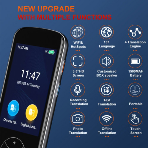 V600 Offline Photography Voice Translator Smart Portable 137 Languages Real Time Translator SH2108220-06