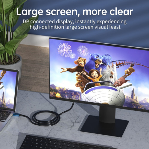 V175B adapté à l'affichage du projecteur TV type-c à DP 8K même ligne d'écran SH211589-05