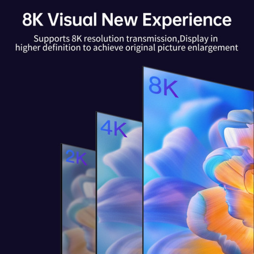 V175B adapté à l'affichage du projecteur TV type-c à DP 8K même ligne d'écran SH211589-05