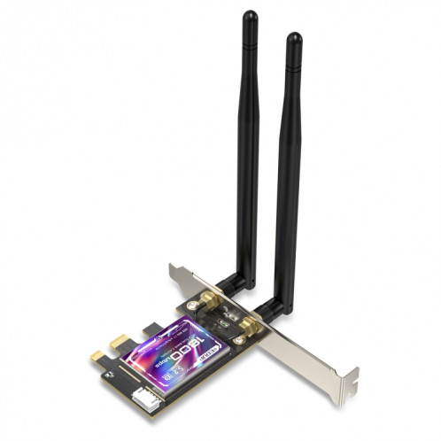 EDUP EP-9658 Carte PCI-E WiFi 6 AX1800M Adaptateur Bluetooth 5.2 pour PC de Bureau, Carte Réseau Interne PCI-E sans Fil Double Bande 2.4GHz/5.8GHz SE2147636-013