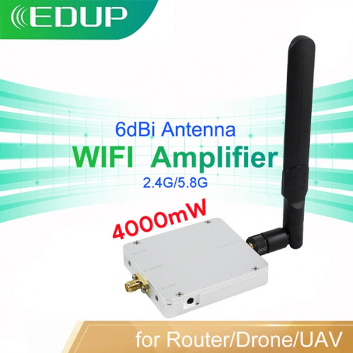 EDUP EP-AB015 Amplificateur WiFi amplificateur de signal sans fil double bande 4W 2,4 GHz / 5,8 GHz SE2208581-07