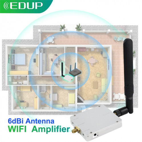 EDUP EP-AB015 Amplificateur WiFi amplificateur de signal sans fil double bande 4W 2,4 GHz / 5,8 GHz SE2208581-07