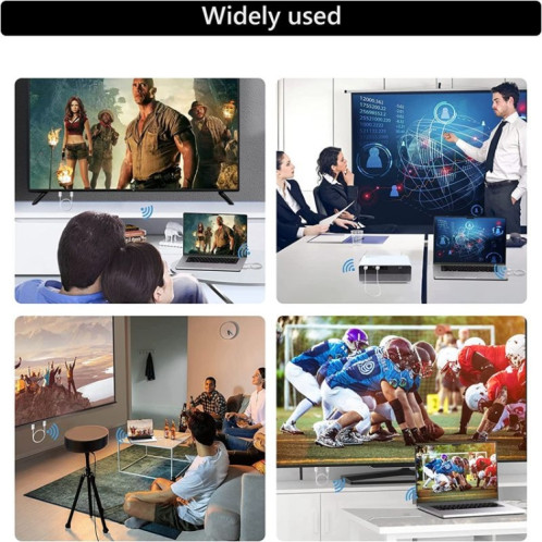 Kit émetteur et récepteur HDMI sans fil, adaptateur d'extension sans fil HDMI, projection audio vidéo 1080p 60fps pour PC, ordinateur portable, appareil photo vers HDTV/projecteur SH2220798-012
