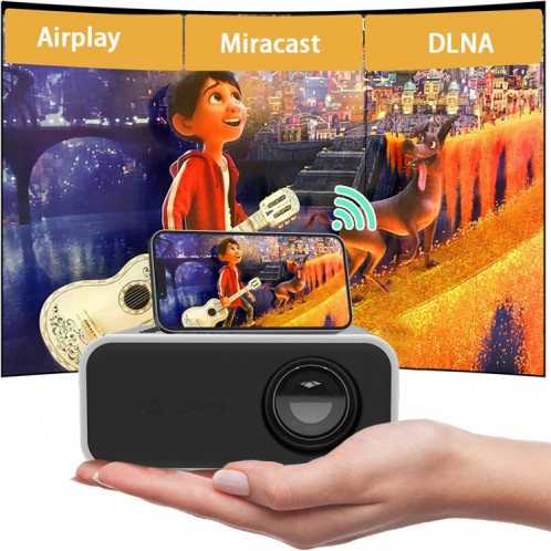 YT300 Accueil Multimédia Mini Projecteur À Distance Support Téléphone Portable ( White) SH701B1458-06