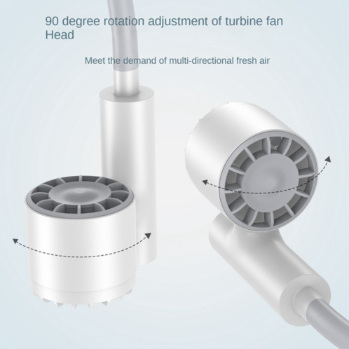 Ventilateur de sport paresseux à double tête Turbine à longue durée de vie (blanc) SH901B1821-08