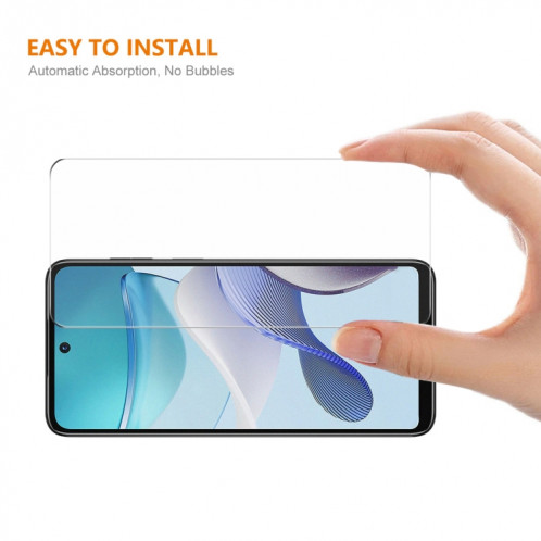 Pour Motorola Moto G73/G Power 2023 10 pièces ENKAY 0.26mm 9H 2.5D haute Film de verre trempé aluminium-silicium SE57061003-07