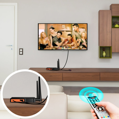 009 200m Transmetteur vidéo HD Récepteur WIFI 5.8 Adaptateur de dongle d'affichage sans fil () SH801B1029-08