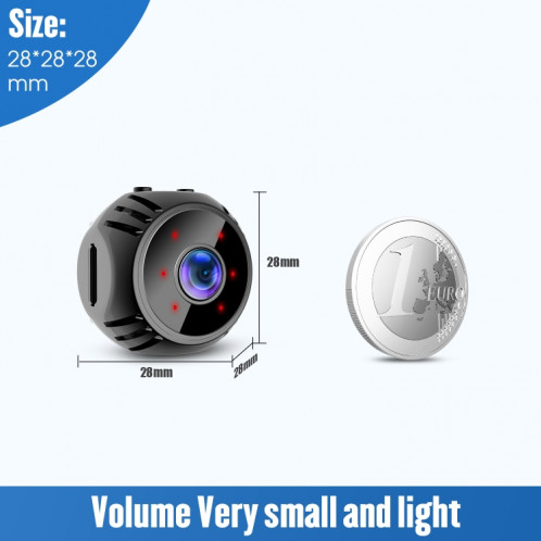 W8 Mini Caméra HD 1080P Vision Nocturne Batterie Surveillance Vidéo Wifi Smart Home Caméra(Blanc) SH101A741-08