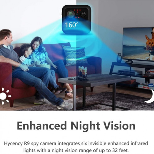 R9 Portable Téléphone Portable Webcam À Distance Maison Sans Fil WiFi Caméra HD Vision Nocturne Moniteur Caméra SH2693521-07