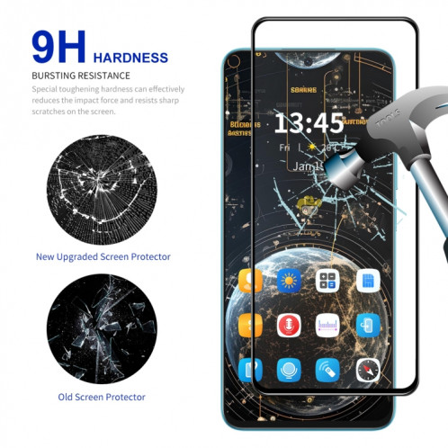Pour Motorola Moto G84 ENKAY Film de verre trempé à haute colle en aluminium et silicium SE20081604-08
