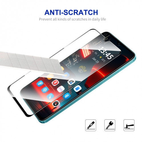 Pour Motorola Moto E13 4G ENKAY Film de verre trempé à haute colle en aluminium et silicium SE2020499-07