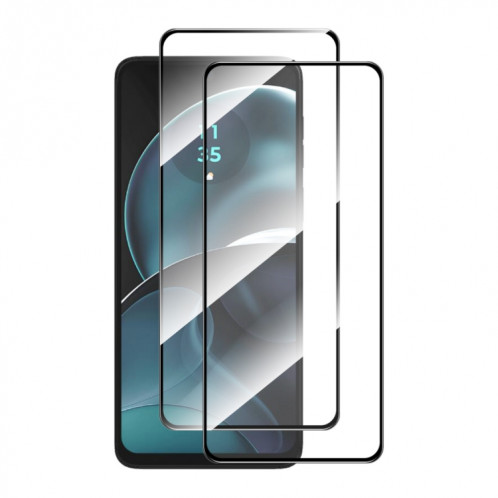 Pour Motorola Moto E32 2 pièces ENKAY Film de verre trempé à haute teneur en aluminium-silicium SE2107848-07