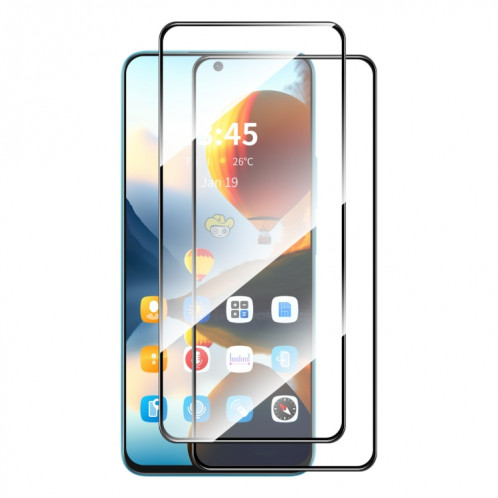 Pour Motorola Moto G Power 2024 2 pièces ENKAY Film de verre trempé à haute colle en aluminium-silicium SE21101770-07