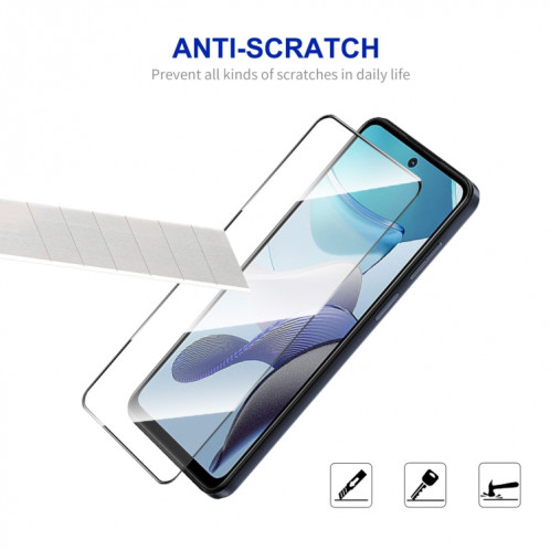 Pour Motorola Moto G73/G Power 2023 5 pièces ENKAY Film de verre trempé haute aluminium-silicium SE2201431-08
