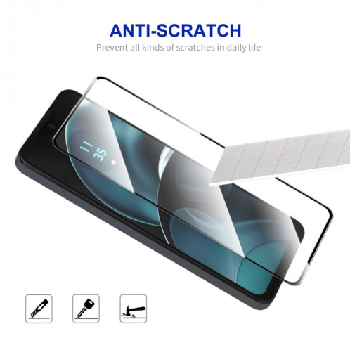 Pour Motorola Moto E32 5pcs ENKAY Film de verre trempé à haute teneur en aluminium-silicium SE2207758-08