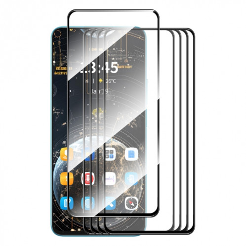 Pour Motorola Moto G04 5 pièces ENKAY Film de verre trempé à haute teneur en aluminium-silicium SE2209366-08