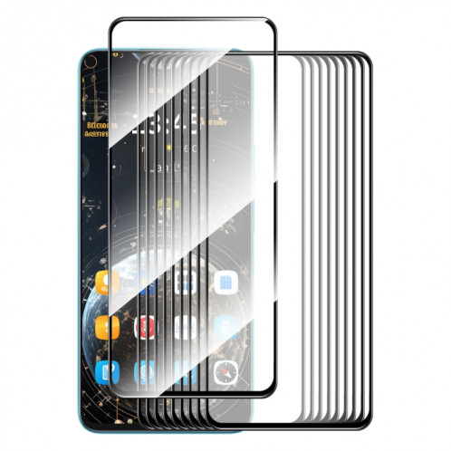 Pour Motorola Moto G04 10 pièces ENKAY Film de verre trempé à haute teneur en aluminium-silicium SE23091217-08