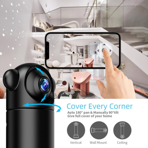 V10 HD Infrared Home Night Vision Mini Camera Remote Control Family Security Camera SH2773664-08