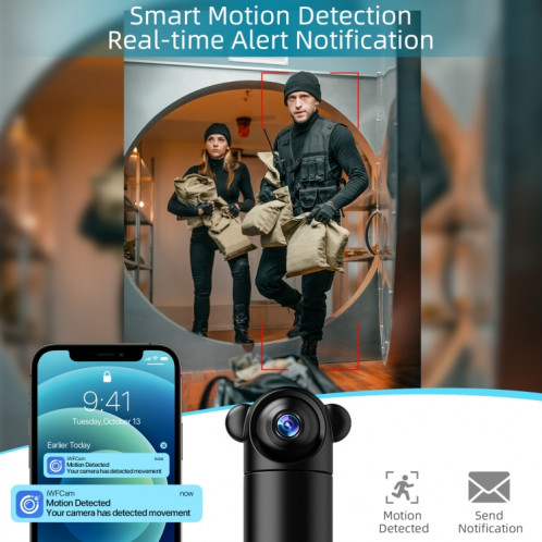 V10 HD Infrared Home Night Vision Mini Camera Remote Control Family Security Camera SH2773664-08
