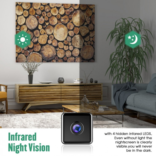 Caméra IP sans fil W10 Home Mini caméra réseau Wifi avec vision nocturne SH2779711-08