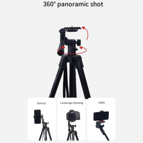 JMARY KP2209 Support de trépied pliant pour caméra de téléphone portable à tige d'extension horizontale SJ3082961-07