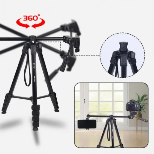JMARY KP2209 Support de trépied pliant pour caméra de téléphone portable à tige d'extension horizontale SJ3082961-07