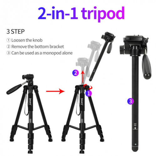 JMARY KP2254 Trois couleurs sont disponibles Support de trépied de photographie extérieure SLR pour téléphone portable (Bleu) SJ301C1031-07