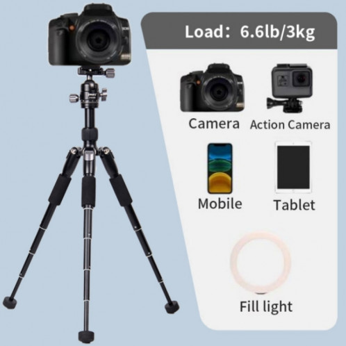 JMARY KT25 + H30 pour Selfie Live Streaming Mini trépied de bureau portable léger SJ30861209-07