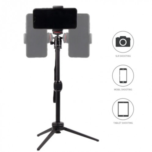 JMARY MT68 alliage d'aluminium télescopique Portable Selfie Mini appareil photo reflex trépied de téléphone SJ30881558-06