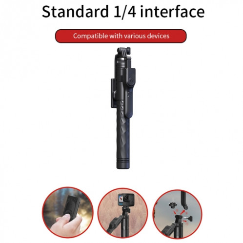 JMARY KT-239 Support de montage de caméra de conception de rotation 1,75 m Trépied de bâton de selfie de téléphone télescopique SJ30891813-07
