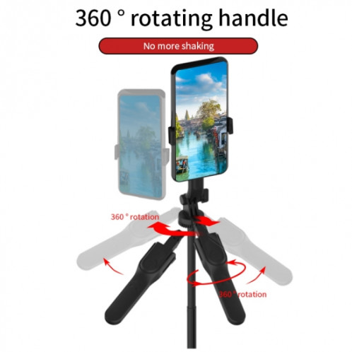 JMARY KT-239 Support de montage de caméra de conception de rotation 1,75 m Trépied de bâton de selfie de téléphone télescopique SJ30891813-07