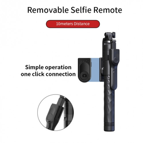 JMARY KT-239 Support de montage de caméra de conception de rotation 1,75 m Trépied de bâton de selfie de téléphone télescopique SJ30891813-07