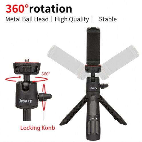 JMARY MT19 support de bureau Portable Mini Selfie Stick caméra support de téléphone Mobile trépied SJ30971467-07