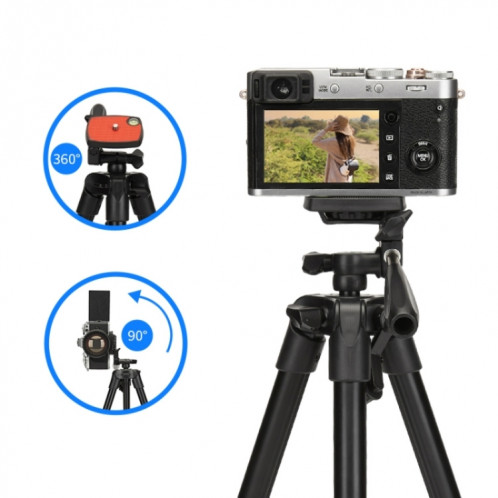 JMARY KP2205 Support de téléphone portable pour trépied de voyage Support de trépied pour caméra télescopique SJ3100485-07