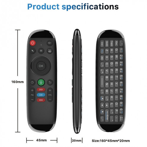 M6 pour la maison TV Box Smart TV 2.4G sans fil Smart Voice Function télécommande Fly Mouse SH3126427-05