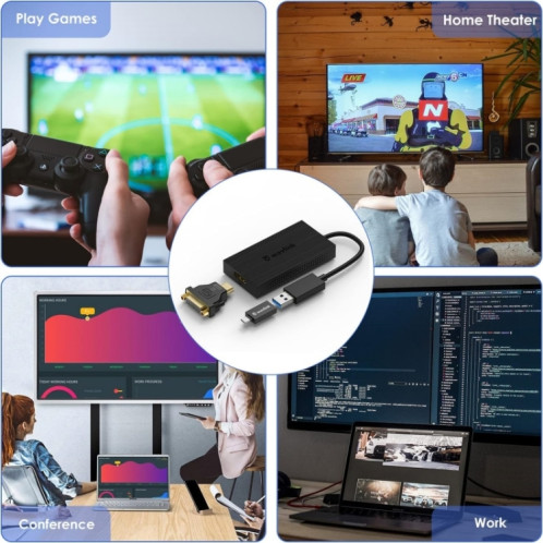 Wavlink UG7601HC Adaptateur d'affichage portable USB3.0-USB-C vers HDMI SW32061956-06