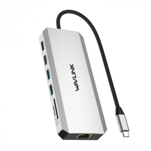 Wavlink UMD303 Adaptateur multiport HDMI 4K HUB USB-C Station d'accueil pour ordinateur portable triple moniteur 12-en-1 SW32361047-07