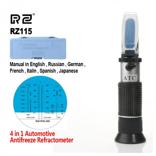 Réfractomètre antigel automobile RZ115, Point de congélation, urée Adblue, batterie, fluide, verre, testeur d'eau, outil ATC SH2324253-04